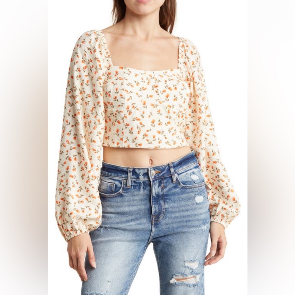 [New With Tags] BCBGeneration Floral Crop Top